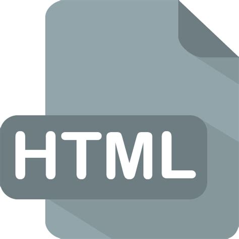 Html Icon | Flat File Type Iconset | PelFusion