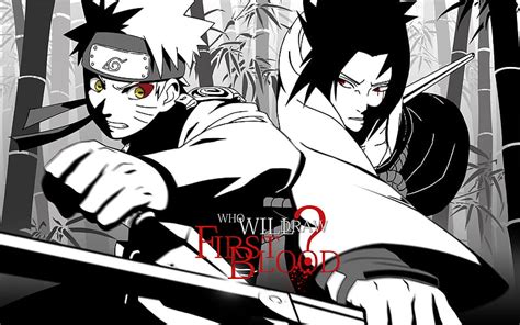 2k Descarga Gratis Naruto Sasuke Negras Kunai Blancas Espadas
