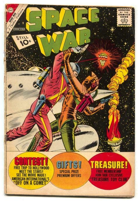 Space War 14 1961 Charlton Comics Venus Attacks Gvg Comic Books