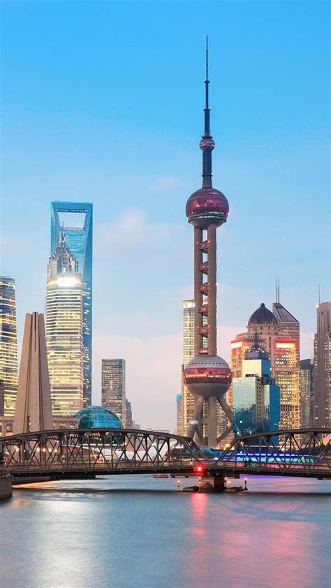 1080x1920 Shanghai Cityscape World Hd 5k For Iphone 6 7 8