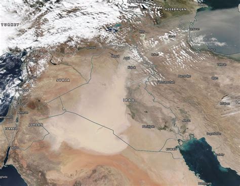 Massive Dust And Sand Storm Hits Middle East Sending Hundreds To