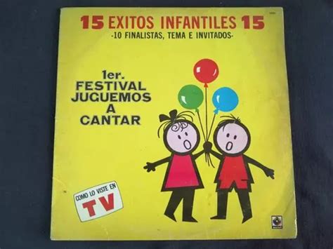 1er Festival Juguemos A Cantar 15 Exitos Infantiles Lp MercadoLibre