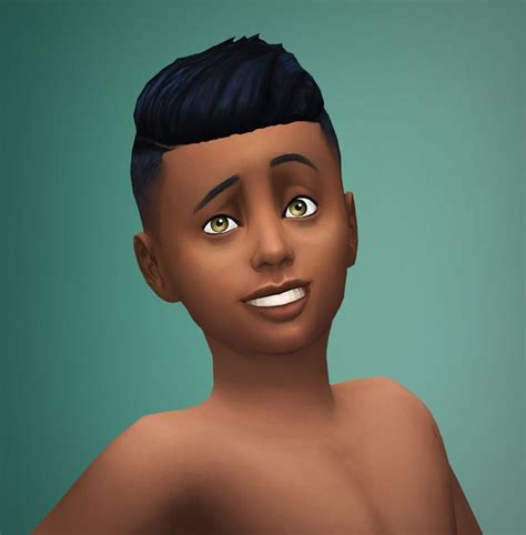 Sims 4 Maxis Match Child Male Curly Hair Vsafactor