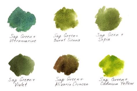 Tips For Rich Watercolor Greens Watercolor Mixing Green Watercolor