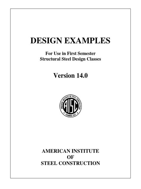 Aisc Design Examplespdf
