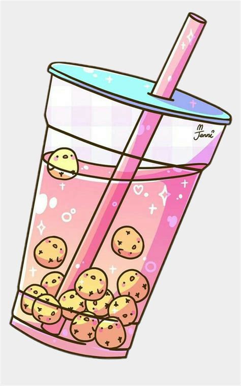 Cute Kawaii Boba Tea Kawaii Boba Stickers Redbubble Select Size And