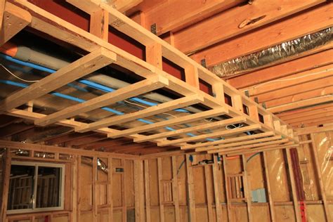 Framing floating basement walls, a requirement in colorado. Basement Framing Example-2