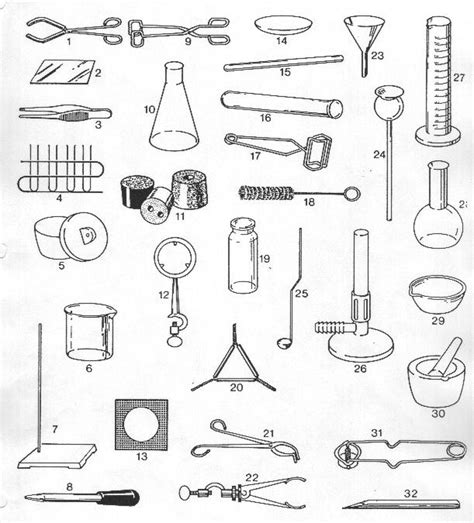 10 Best Images Of Identifying Lab Equipment Worksheet