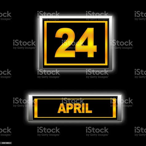 April 24 Stock Illustration Download Image Now April Calendar