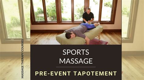 Sports Massage Pre Event Tapotement Youtube