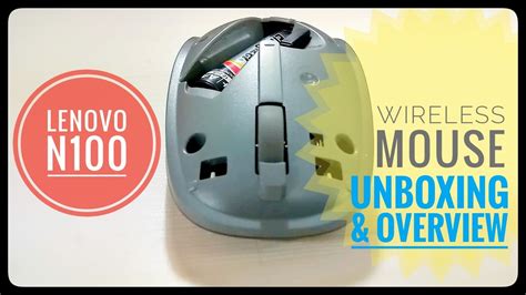 Lenovo N100 Wireless Mouse Unboxing And Overview Youtube