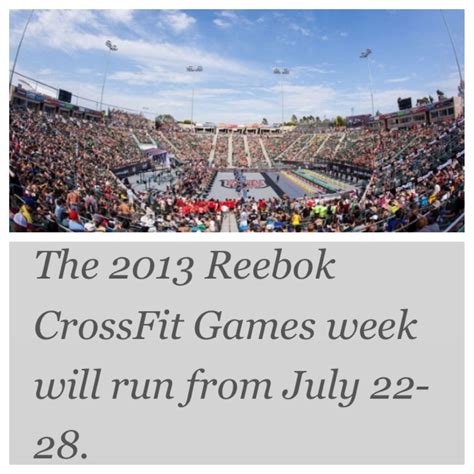 Crossfit Games 2013 Its The Most Wonderful Time Of The Year Reebok