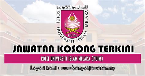 Mountain view, california student at kolej universiti islam melaka. Jawatan Kosong di Kolej Universiti Islam Melaka (KUIM ...