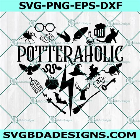Potteraholic Svg, Harry Potter Svg, Wizard Svg in 2022 | Harry potter