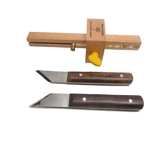 Complete Marking Knife Set With Beechwood Mortise Marking Gauge Tool