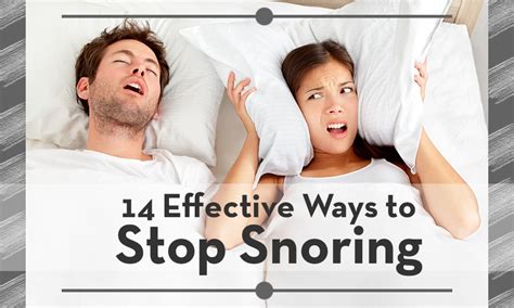 14 Effective Ways To Stop Snoring Medy Life