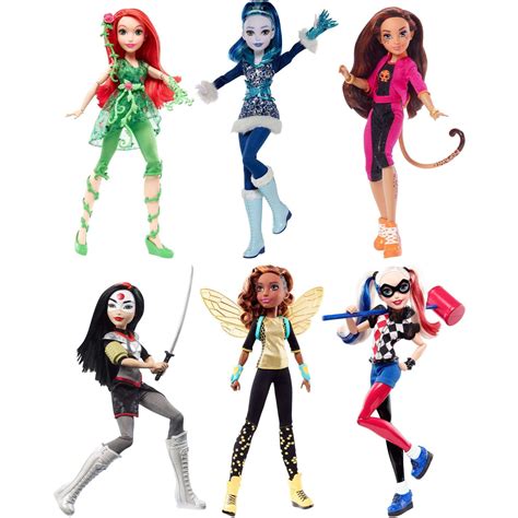 Dc Super Hero Girls Harley Quinn Bumble Bee Poison Ivy Doll Assortment