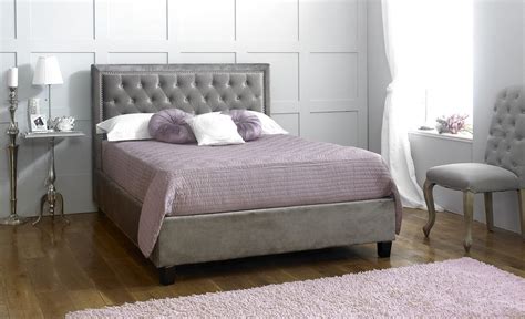 Limelight Rhea 6ft Super King Size Silver Velvet Bed First Furniture