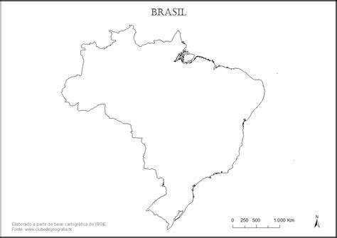 Mapa Do Brasil Em Branco