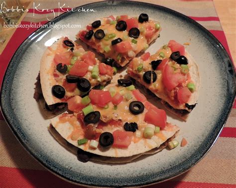 Healthy Mexican Pizza Bobbis Kozy Kitchen