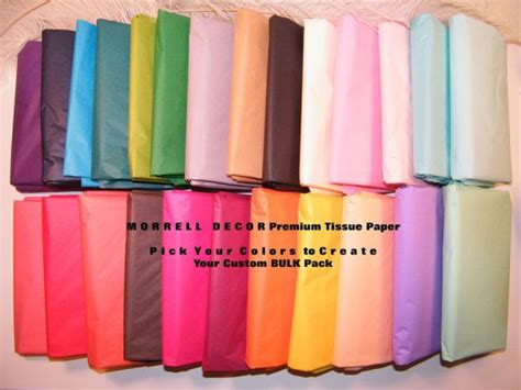Bulk Tissue Paper 120 Sheets Pick Your Own Colors Value Price