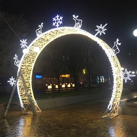 20 outdoor christmas lights you can buy to brighten up your holiday. Outdoor Giant Led Lighted Illuminated 3d Ornament Arch ...
