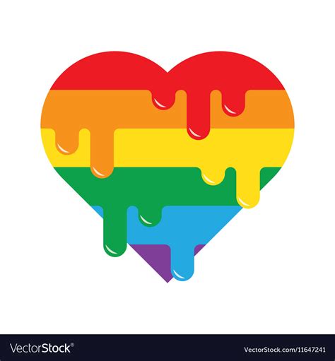 Lgbt Rainbow Flag Heart Svg File