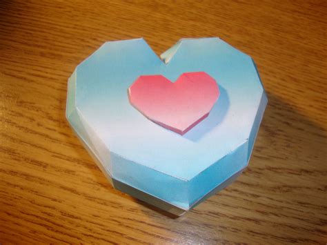 Legend Of Zelda Heart Container Papercraft Video Game Papercraft Paper
