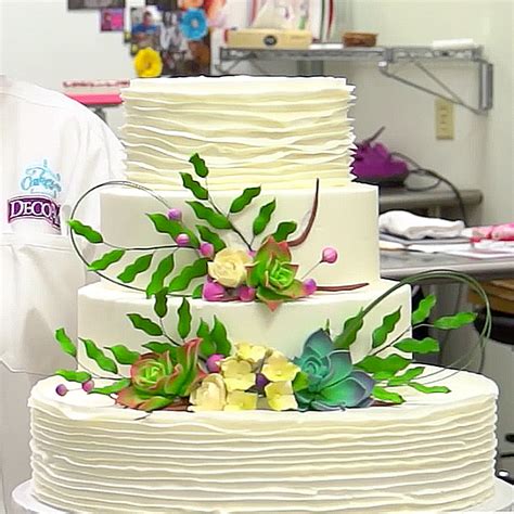 How To Create The Natural Gardens Wedding Cake Decopac