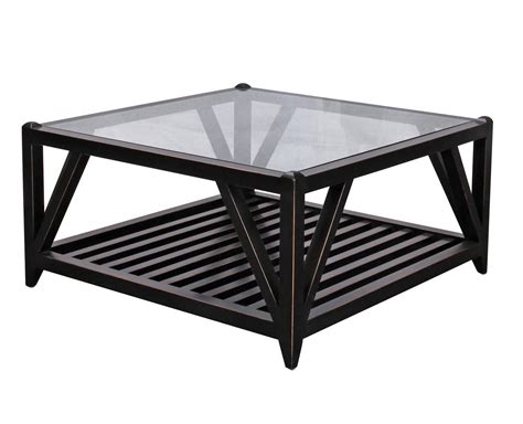 By noble house (8) 47 in. 30 Photos Square Black Coffee Tables