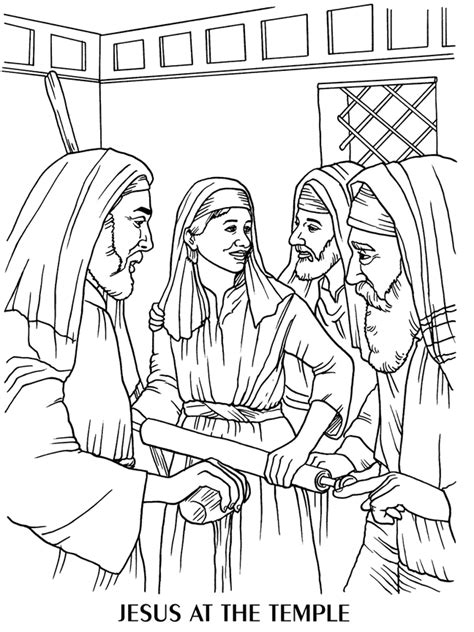 jesus teaching in the temple | Jesus in the temple, Art coloring pages, Coloring pages