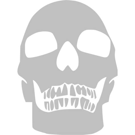 Silver Skull 75 Icon Free Silver Skull Icons