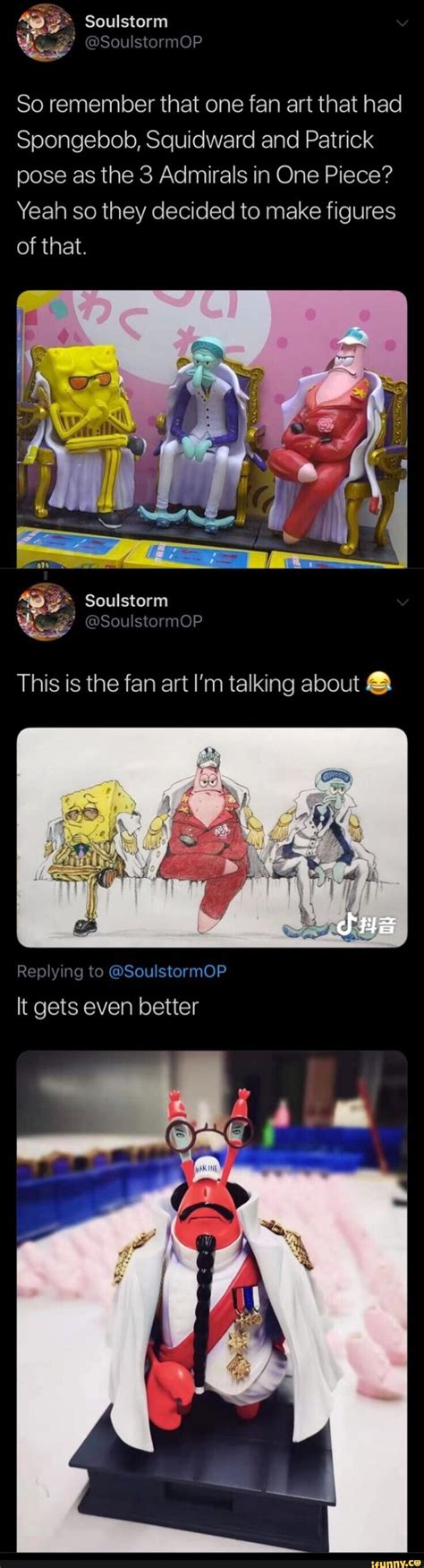 So Remember That One Fan Art That Had Spongebob Squidward And Patrick