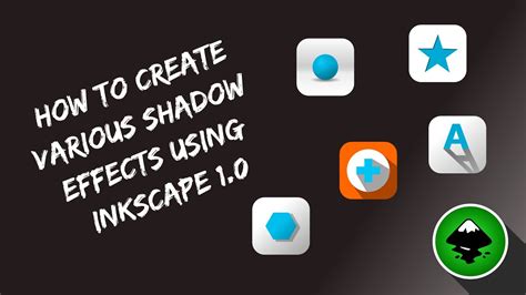 How To Create Various Shadow Effects On Inkscape 10 Youtube