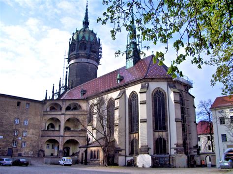 All saints' church, commonly referred to as schlosskirche to distinguish it from the stadtkirche of st. Wittenberg-Schlosskirche-Castle Church-Martin Luther Grave ...