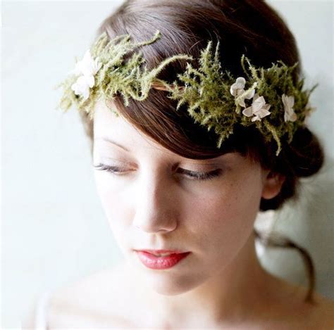 Leafy And Floral Hair Wreath For The Woodland Bride So Pretty