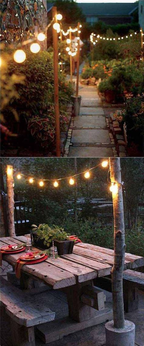 Top 28 Ideas Adding Diy Backyard Lighting For Summer Nights Diy