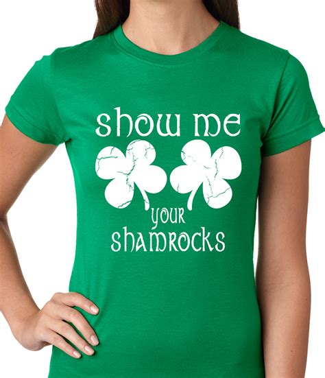 Show Me Your Shamrocks St Patrick S Day Girls Shirts Bewild