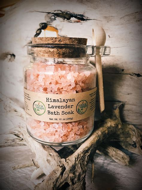Lavender Himalayan Salt Bath Soak Himalayan Bath Salt Etsy In 2021
