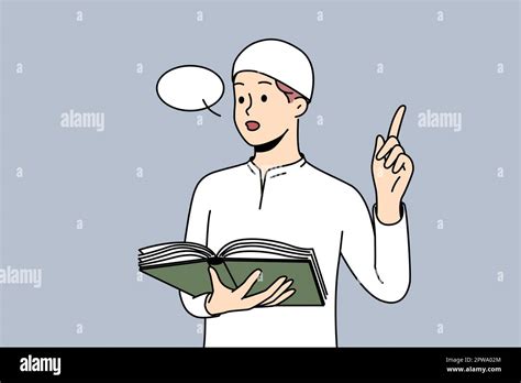 Arabic Man Reading From Koran Stock Vector Image And Art Alamy