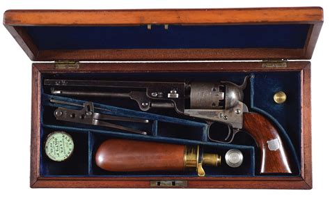 A Cased London Colt 1851 Navy Percussion Pistol Auctions And Price