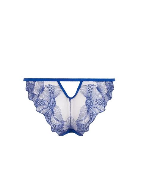 Adeline Sheer Panty Surf The Web Blue Chérie Amour
