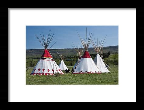 Powwow Teepees Of The Blackfoot Tribe By Glacier National Park No 3100