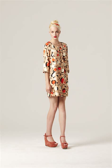 Orla Kiely Spring Summer Lookbook Sixties Dress Lookbook Dress