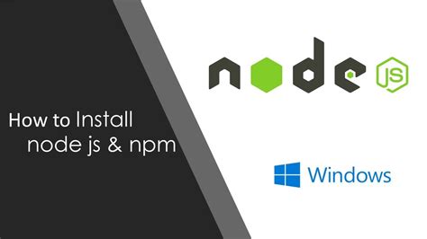 How To Install Nodejs And Npm On Windows 10 Nodejs Installation Step