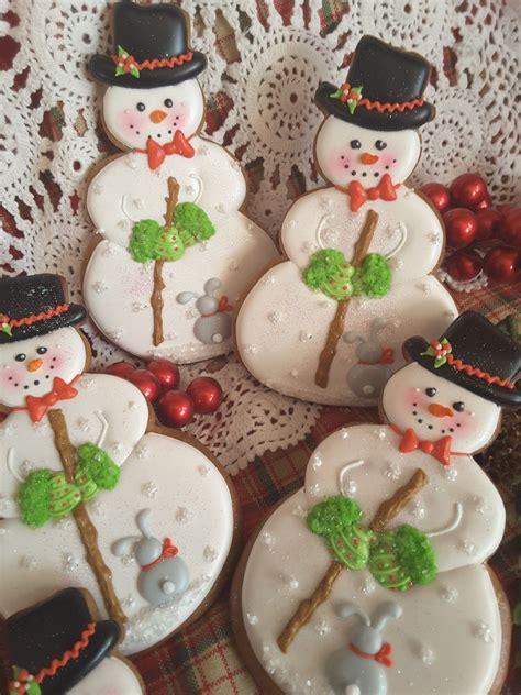Snowman Cookies Christmas Cookies Gingerbread Cookies Gingerbread