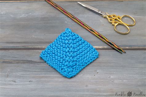 How To Knit A Mitered Square Step By Step Tutorial For Beginner Video