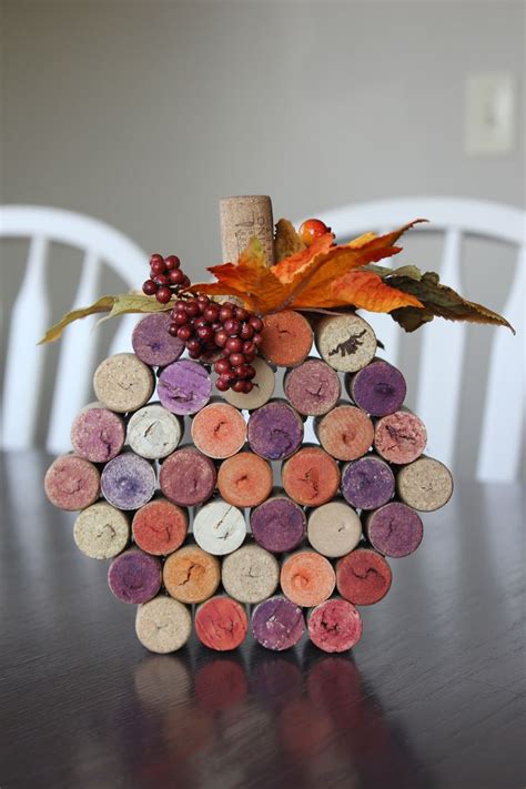 Wine Cork Pumpkin Fall Craft Autumn Craft Diy Fall Craft With Wine