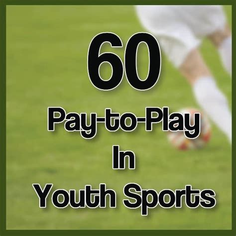 Pay To Play In Youth Sports The Soccer Sidelines
