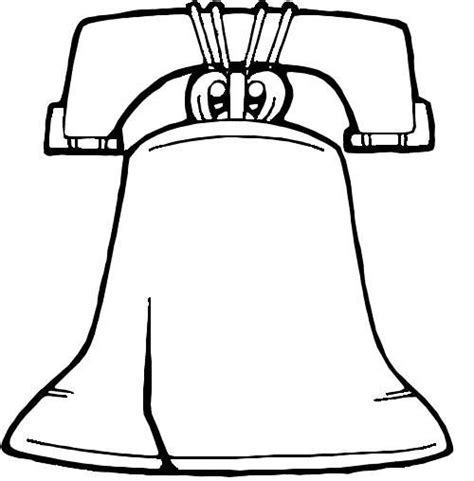 Liberty Bell Printable Coloring Page